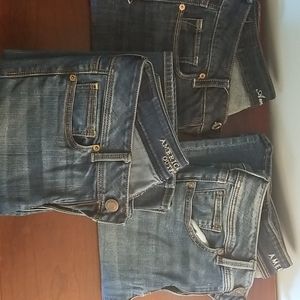 Pack of 3! Sz 6 Long AE jeans